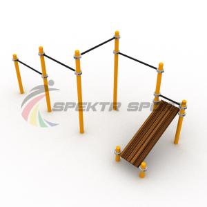 Купить Каскад турников со скамьей для пресса Воркаут SP WRK-12_76mm в Инзе 