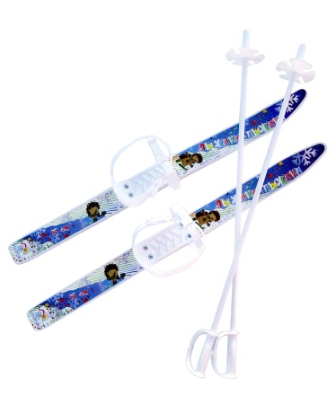 Купить Комплект лыжный детский Лыжики-пыжики с палками в Инзе 