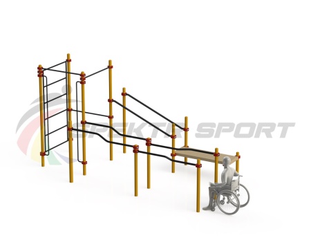 Купить Спортивный комплекс для инвалидов-колясочников WRK-D16_76mm в Инзе 